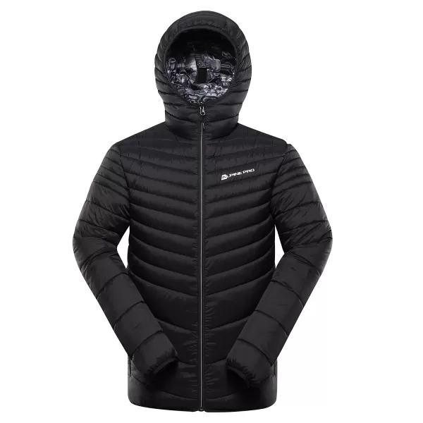  Pánska obojstranná bunda hi-therm ALPINE PRO EROM MJCD628 ČIERNA 