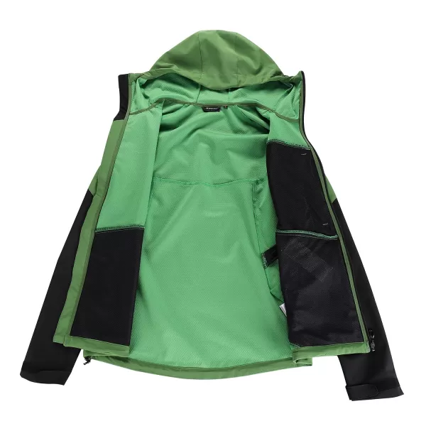  Pánska bunda so softshell ALPINE PRO ESPRIT MJCD622 ZELENÝ 