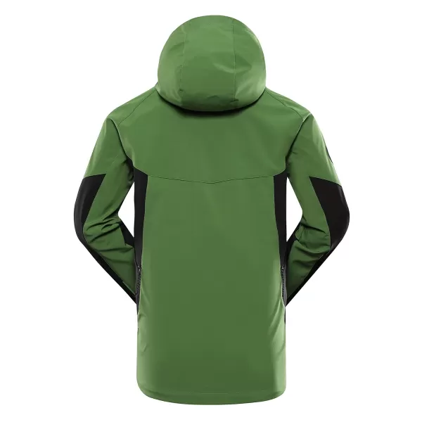  Pánska bunda so softshell ALPINE PRO ESPRIT MJCD622 ZELENÝ 