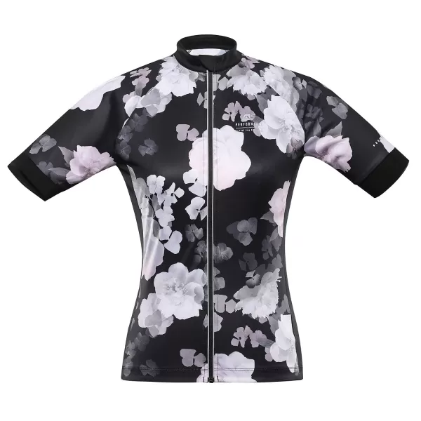  Dámsky cyklo dres ALPINE PRO SAGENA LTSC971 čierna 