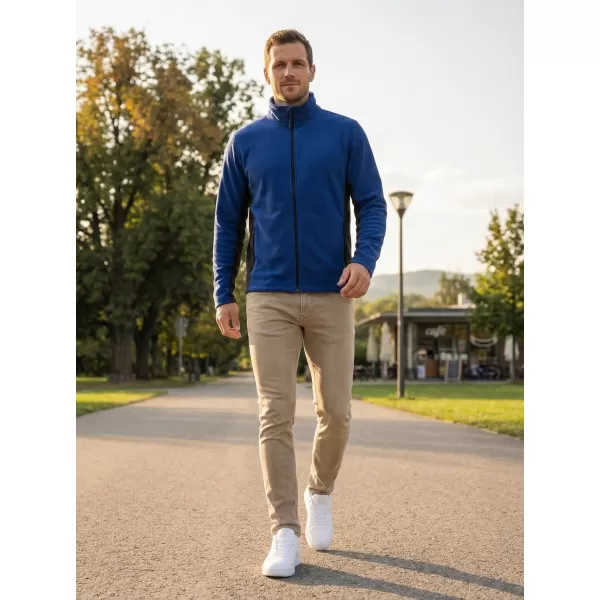  Pánska fleecová mikina ALTISPORT NoPrint NP/ALM725 KRÁĽOVSKÁ MODRÁ 