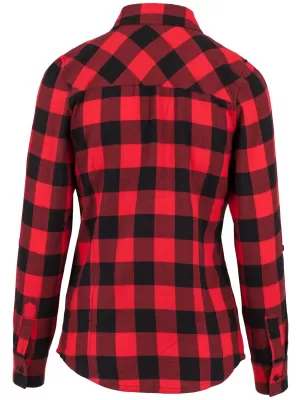 Dámska košeľa URBAN CLASSICS TB1280 Čierna/červená