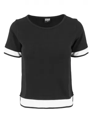 Dámska t -shirt URBAN CLASSICS TB1197 čierna/biela