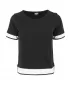 Dámska t -shirt URBAN CLASSICS TB1197 čierna/biela