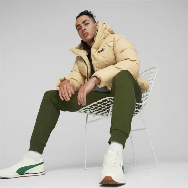  Pánska bunda PUMA HOODED ULTRA DOWN PUFFER JACKET BÉŽOVÁ 