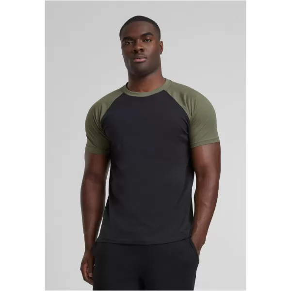  Pánska t -shirt URBAN CLASSICS TB639 Black/Olive 