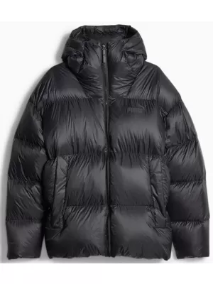 Pánska bunda PUMA HOODED ULTRA DOWN PUFFER JACKET čierna
