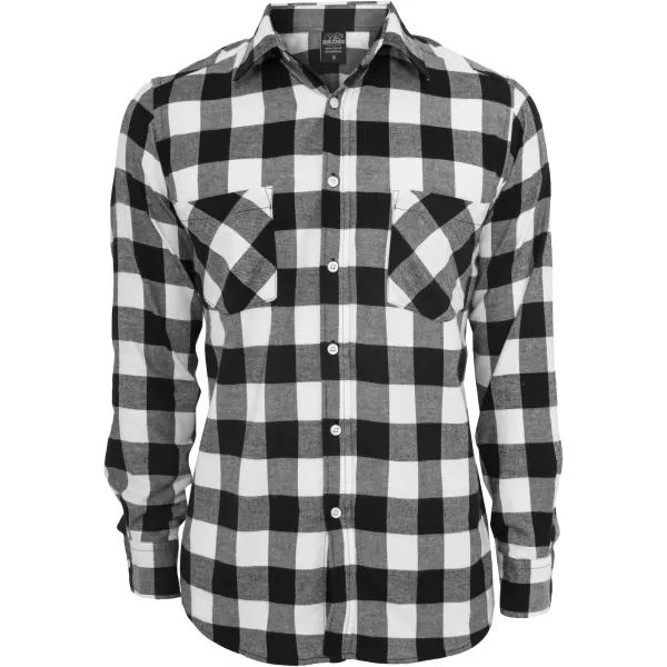  Pánska košeľa URBAN CLASSICS TB297 Čierna/biela 