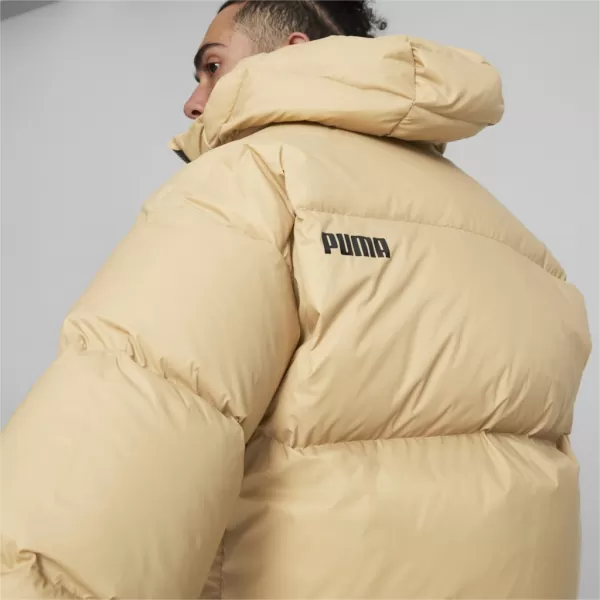  Pánska bunda PUMA HOODED ULTRA DOWN PUFFER JACKET BÉŽOVÁ 
