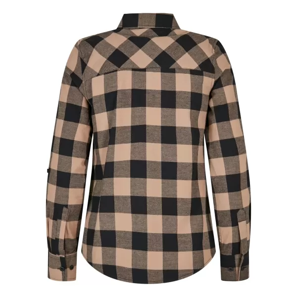  Dámska košeľa URBAN CLASSICS TB1280 Čierna/mäkká taupe 