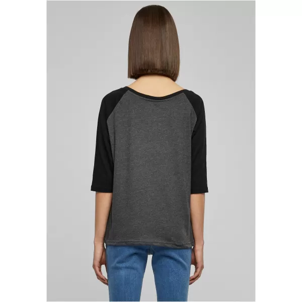  Dámska T -shirt URBAN CLASSICS TB733 uhlie/čierna 