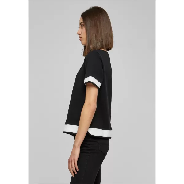  Dámska t -shirt URBAN CLASSICS TB1197 čierna/biela 