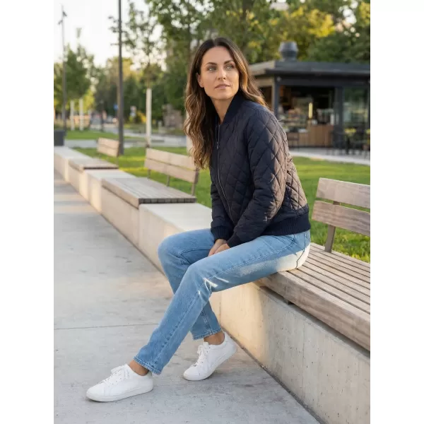  Dámska mestská klasika TB806 Navy bunda 