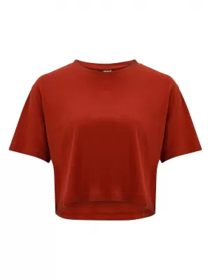 Dámska T -shirt URBAN CLASSICS PP1555 biela/hrdzavá