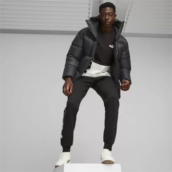  Pánska bunda PUMA HOODED ULTRA DOWN PUFFER JACKET čierna 