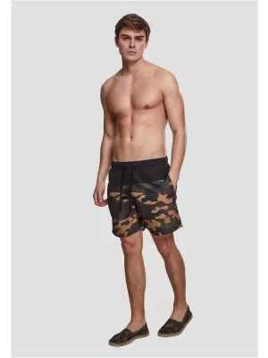 Pánske šortky URBAN CLASSICS TB1026 Čierna/drevená camo