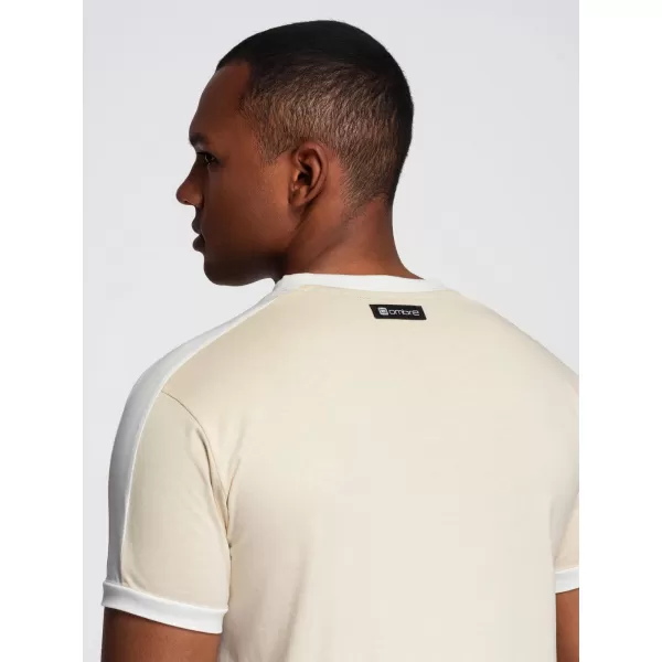  Pánsky t -shirt OMBRE s1632 krém 