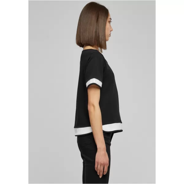  Dámska t -shirt URBAN CLASSICS TB1197 čierna/biela 