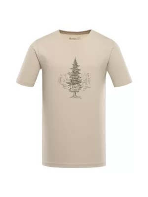 Pánske T -shirt z organickej bavlnenej alpiny pre EKK MTSD920 Biele korenie