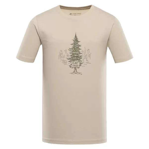  Pánske T -shirt z organickej bavlnenej alpiny pre EKK MTSD920 Biele korenie 
