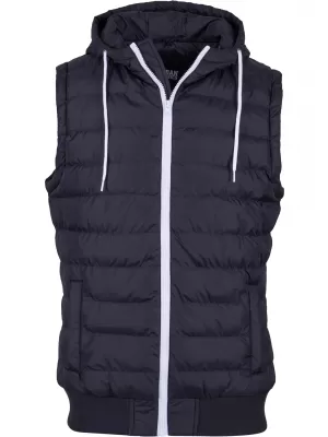 Pánska vesta URBAN CLASSICS TB510 Čierna/biela