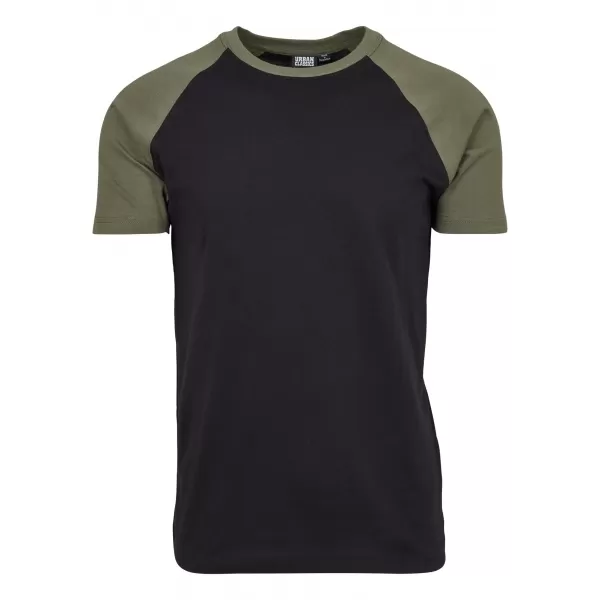  Pánska t -shirt URBAN CLASSICS TB639 Black/Olive 
