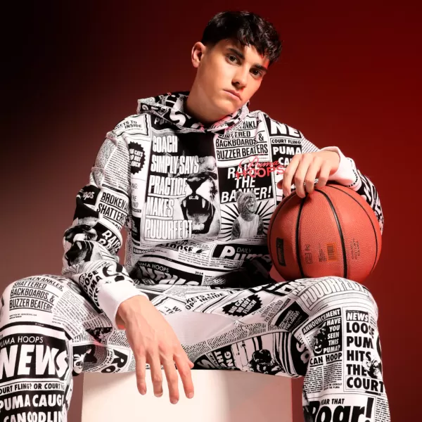  Pánska mikina PUMA MEDIA DAY HOODIE čierna 