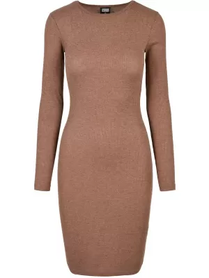 Dámske šaty mestské klasiky TB1340 Dark Khaki