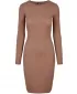 Dámske šaty mestské klasiky TB1340 Dark Khaki