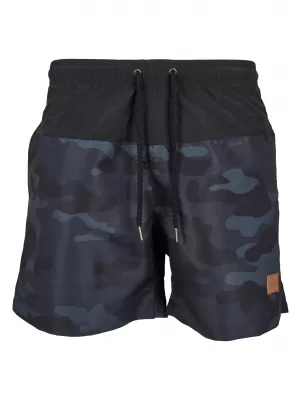 Pánske šortky URBAN CLASSICS TB1026 Čierne/tmavé camo