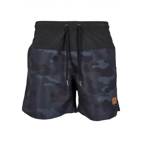  Pánske šortky URBAN CLASSICS TB1026 Čierne/tmavé camo 