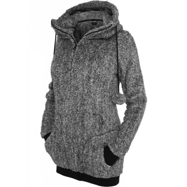  Dámska mikina URBAN CLASSICS TB616 Čierna/biela 