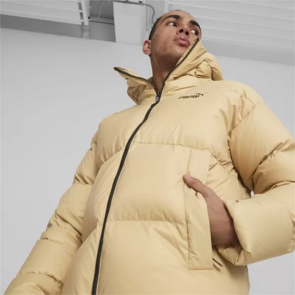  Pánska bunda PUMA HOODED ULTRA DOWN PUFFER JACKET BÉŽOVÁ 