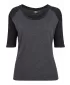 Dámska T -shirt URBAN CLASSICS TB733 uhlie/čierna