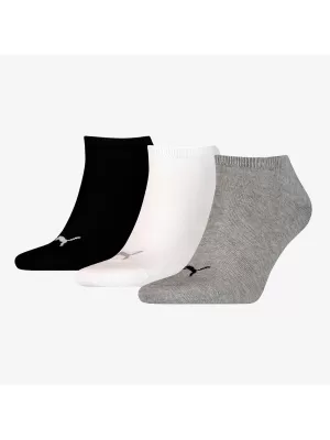 Ponožky PUMA UNISEX SNEAKER PLAIN 3P sivá