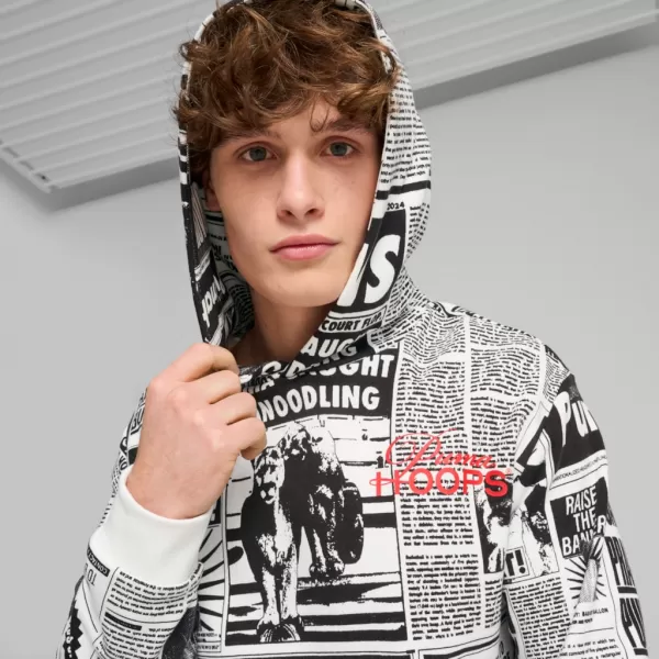  Pánska mikina PUMA MEDIA DAY HOODIE čierna 