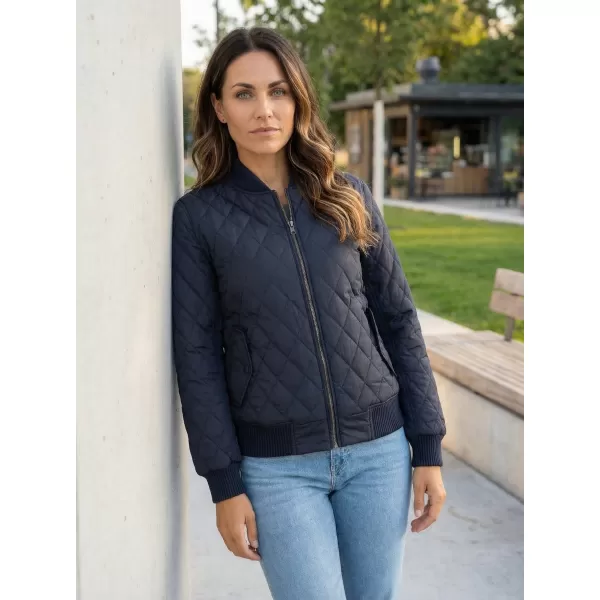 Dámska mestská klasika TB806 Navy bunda 