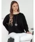 Dámska mikina DSTREET LOOSEFEMME ČIERNA