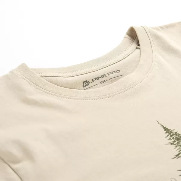  Pánske T -shirt z organickej bavlnenej alpiny pre EKK MTSD920 Biele korenie 