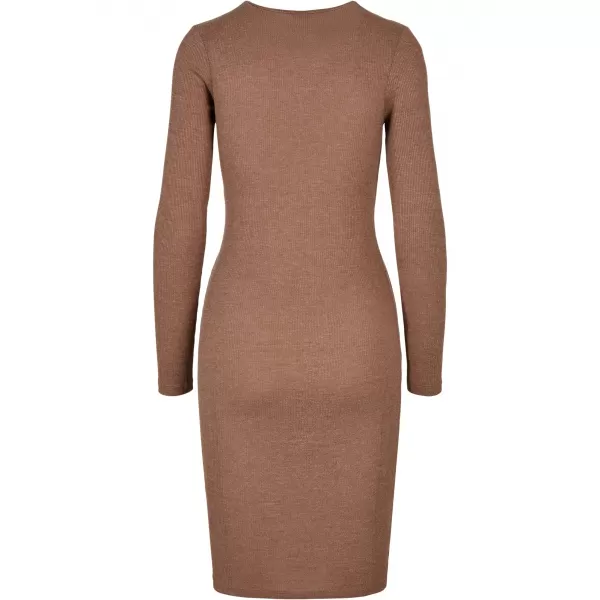  Dámske šaty mestské klasiky TB1340 Dark Khaki 