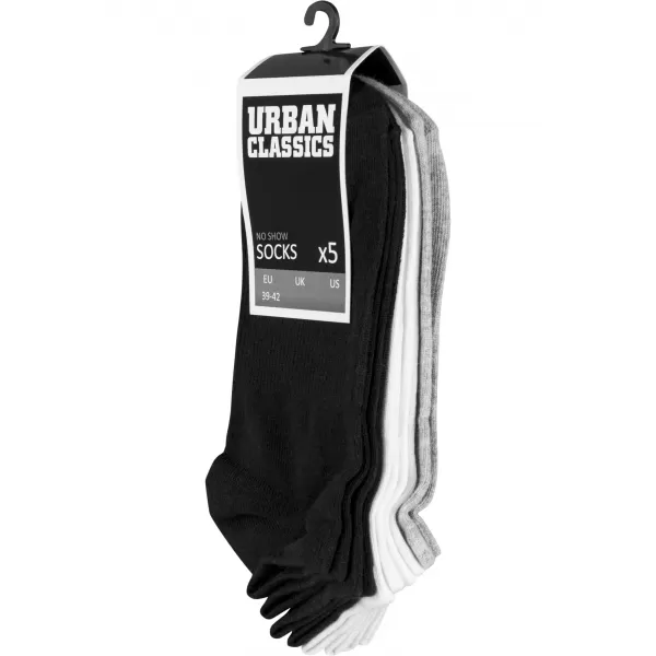 URBAN CLASSICS TB1470 Čierne/biele/sivé ponožky 