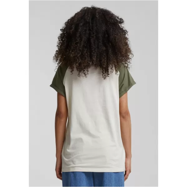  Dámska t -shirt URBAN CLASSICS TB1913 Biely piesok/olive 
