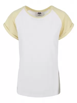 Dámska t -shirt URBAN CLASSICS TB1913 biela/mäkká žltá
