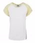 Dámska t -shirt URBAN CLASSICS TB1913 biela/mäkká žltá