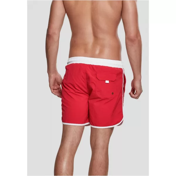  Pánske šortky URBAN CLASSICS TB2050 Fire Red/White 