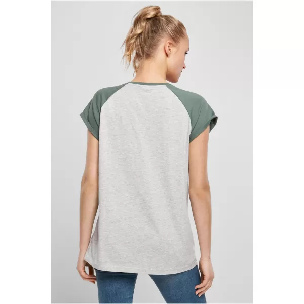  Dámska t -shirt URBAN CLASSICS TB1913 svetlo šedá/bledá list 