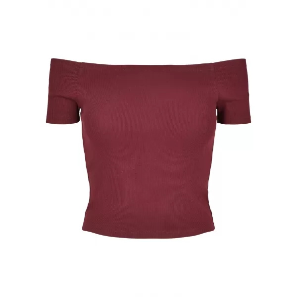  Dámska T -shirt URBAN CLASSICS TB1500 Červené víno 