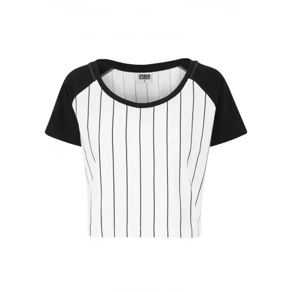  Dámska t -shirt URBAN CLASSICS TB1507 biela/čierna 