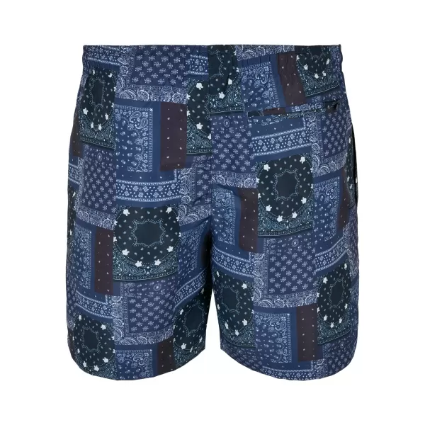  Pánske šortky URBAN CLASSICS TB2679 Navy Bandana AOP 