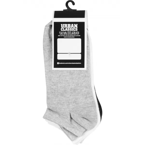  URBAN CLASSICS TB1470 Čierne/biele/sivé ponožky 